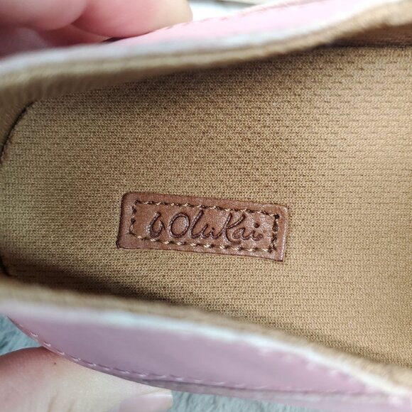 Olukai Shoes Womens Size 9 Pehuea Pink Textile Slip On Sneakers *Read* - Picture 8 of 10